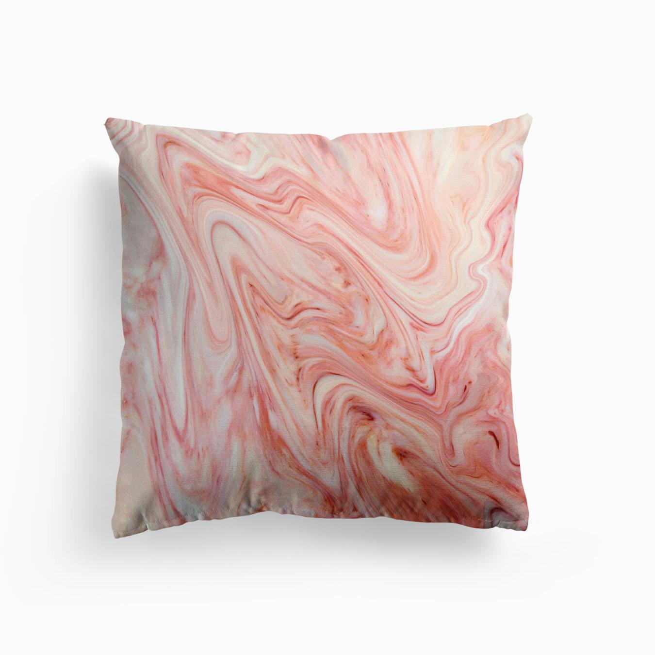 Rose gold hot sale marble cushion